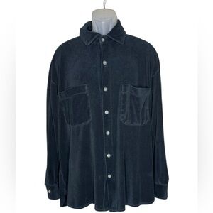 TERRY CLOTH BLACK SHIRTS SIZE XXL